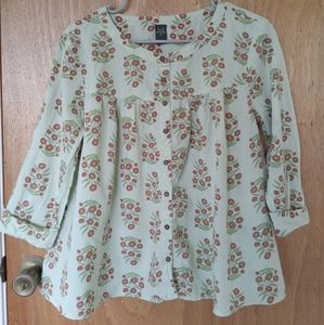 100% Cotton long sleeved blouse